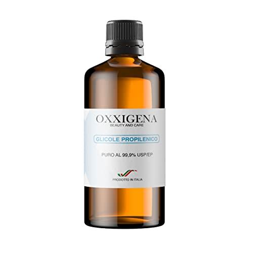 Oxxigena - Glicole Propilenico Liquido Puro al 99,9% da 250 ml, Base Neutra Full PG, Ideale per Idratare la Pelle e Creare Liquidi, Insapore e Inodore, Purezza Farmaceutica Certificata USP/EP