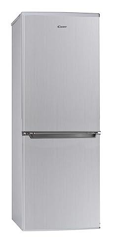 Candy City Combi CHCS 514EX Frigorifero, 207 Litri, 2 Porte, Statico, Temperatura Regolabile, Luce LED, Classe E, 55x58x151 cm, Argento