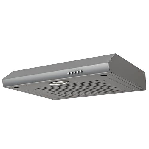 FIREGAS Cappa aspirante 60 cm, cappa di scarico/ricircolo, 3 livelli di potenza, 1 luce LED