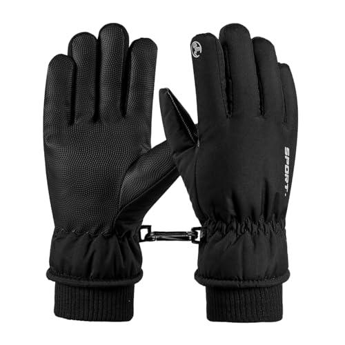 KEYRI Guanti da Neve Impermeabili e Traspiranti più Caldi per la Stagione Fredda Adatto per Sci Snowboard Scooter Guanti Invernali Uomo Touchscreen Adatto Sia per Uomini che per Donne