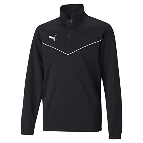 Puma teamRISE 1/4 Zip Top Jr Knitted Sweater Unisex Kids, Puma Black-Puma White 152