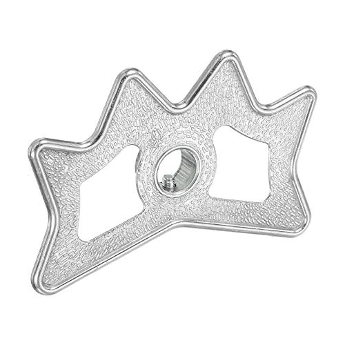 PATIKIL Biliardo Ponte Testa, Alluminio Lega Piscina Biliardo Stecca Bacchetta Ponte Spina-in Biliardo Accessori per Piscina Tavolo, Argento Tono
