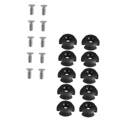 DECOMELODY Set 20 Pezzi Fibbie per Kayak e Canoa, Fibbia per Corda Elastica Nero, Accessori per Gommoni PVC e Barche, Resistente e Portatile per attività Outdoor