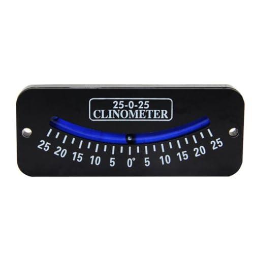 Opatiny Clinometro inclinometro marino portatile per barche a vela e yacht, 10-0-10, 25-0-25, 45-0-45, ABS, nero e blu