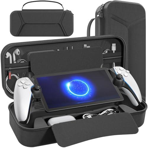 daydayup daydayup Custodia per il Trasporto Compatibile con PlayStation Portal Remote Playe, Custodia per PlayStation Portal con Tasca a Zip, Borsa per Console Portatile da Gioco per PS Portal (Nero)