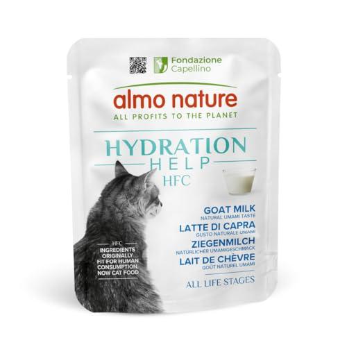 almo nature HFC Hydration Help, Alimento Umido per Gatti - Latte di Capra - Human-Grade, Gluten-Free, Grain-Free, Monoproteico, 50g, Confezione da 24, 1.2 kg