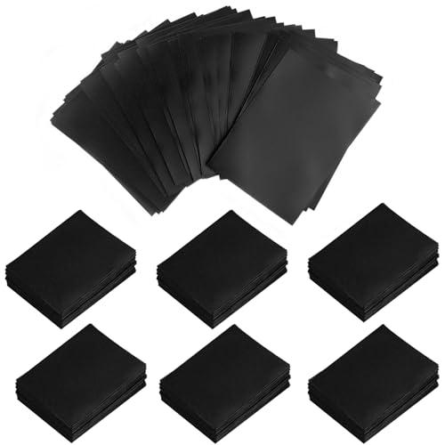 Diompirux 300 Pezzi Buste Proteggi Carte, Misure 66 x 92 MM Bustine Protettive Nero, custodie per carte di credito standard, per Giochi di Carte Collezionabili, Pokemon, Yu-Gi-Oh, Magic The Gathering