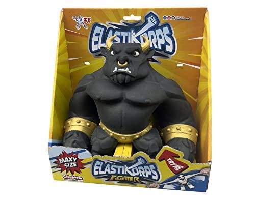CICABOOM Maxy Elastikorps Fighter - Maxy Angus - Toro Nero giocattolo allungabile - 23 cm x 2 Kg - Idea regalo bambini