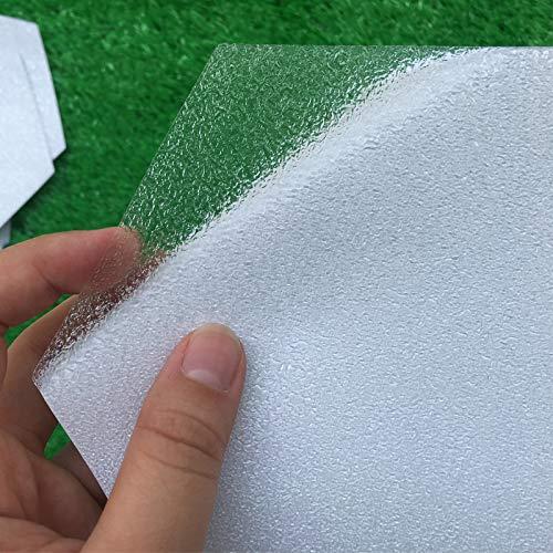 AQUBONA Esagonale Trasparente Surf Trazione Pad Semi Trasparente Deck Pad per Tavola da Surf (bianco-009)