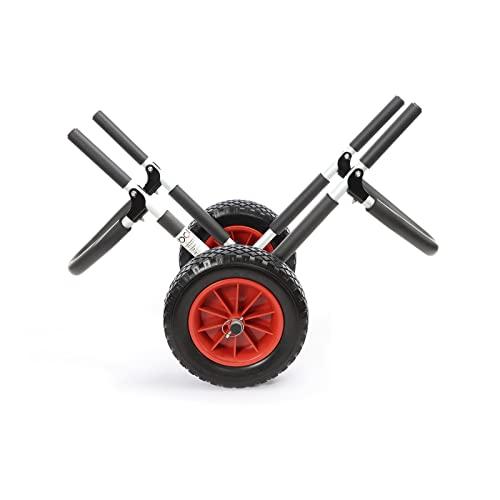 Toboli Carrello di Trasporto per 1 tavola da Surf SUP Richiudibile Max 45 kg Pneumatici in PU