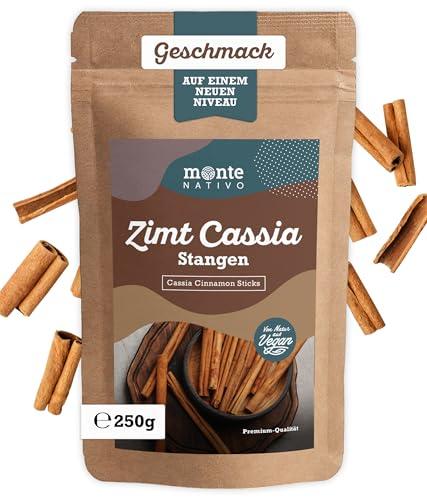 Bastoncini di Cannella Cassia Monte Nativo (250g) - Cannella Cassia interi - Spezie delicatamente essiccate e aromatiche ideali per cucinare e condire