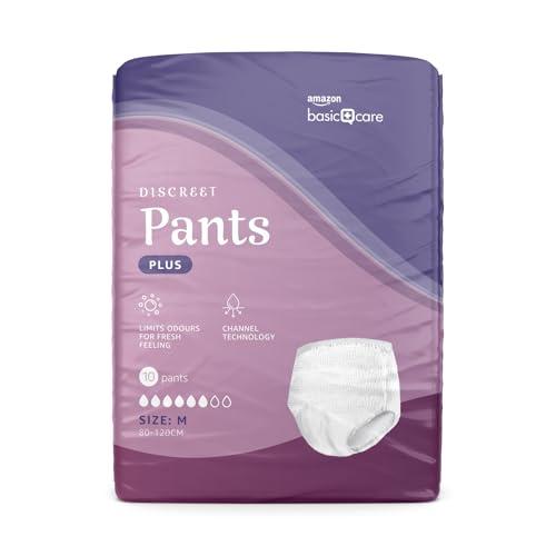 Amazon Basic Care Slip Assorbenti Donna M Plus - 40 pezzi (4 confezioni da 10), Bianco