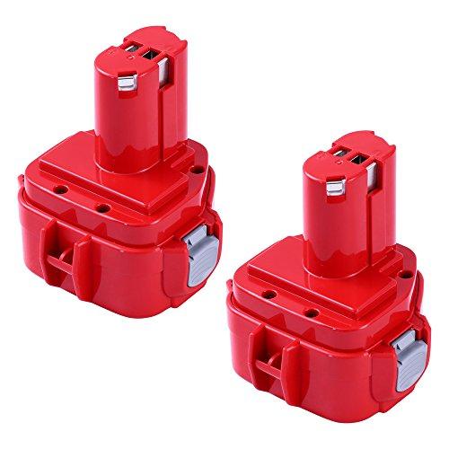 2X Powayup 12V 3.6Ah 1220 NI-MH Sostituzione per Makita batteria 1222 1233 PA12 1200 1234 1235 1235B 1235F 1235A 192696-2 192698-8 192598-2 192698-A 193138-9 193157-5 4013D 4191DWD 4331D