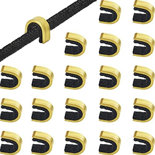 HOTMNTY Tiro con L'Arco Arco String Nock,Pinze per Tiro con L'Arco Nocking String,Bow String Nock Points,Ottone Nocking Fibbia Clip Bow String Nock Points Clip D Anello Accessori per Corde,20 Pezzi