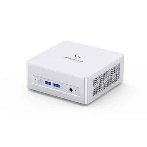 MINIS FORUM UM870 Slim Mini PC,AMD Ryzen 7 8745H Mini Computer (8C/16T, fino a 4,9 GHz), 16 GB RAM DDR5 e 1 TB SSD PCIe 4.0, DP/HDMI 2.1/USB4, 4 USB tipo A, WIFI6E/BT5.2