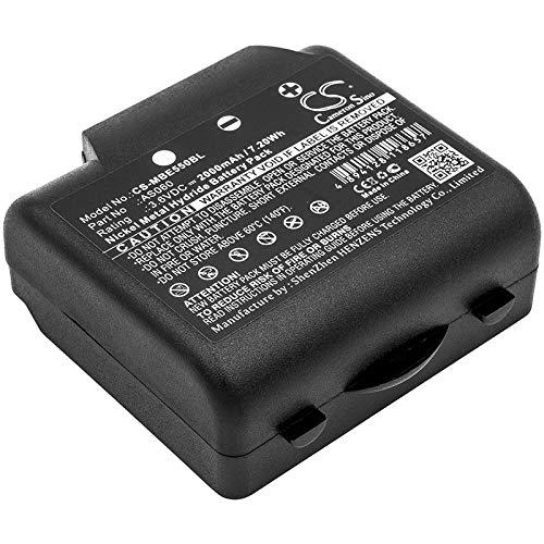 Batteria di ricambio da 2000 mAh/7.20 Wh compatibile con IMET BE3600, BE5500, M550 Ares, M550 Thor, M550 Zeus, M550S Thor, M550S Zeus Crane Remote Control Battery