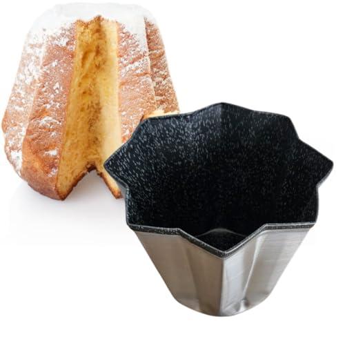 Sunrise Stampo Pandoro da 1 Kg Antiaderente Forma Pandoro Kg In Alluminio Antiaderente Forma x Pandori da 1 Kg Con Rivestimento Effetto Pietra 100% Made In Italy (1)