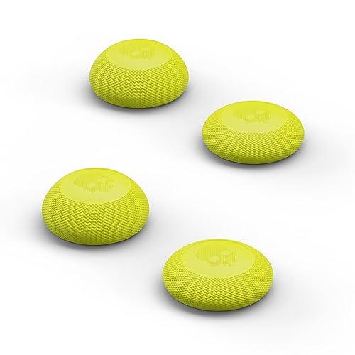 Skull & Co. Convex Thumb Grip Caps Joystick Cap Analog Stick Cover Thumbstick Grip Cover for XBOX (XSX/XB1) Controller - Neon Yellow, 2 Pairs (4pcs)