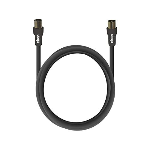 Ekon cavo antenna TV, cavo antenna, maschio femmina, 1.8 metri, 75 dB, per TV, smart TV, decoder, digitale terrestre