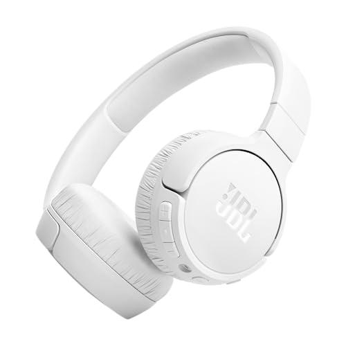 JBL Tune 670NC Cuffie On-Ear Bluetooth Wireless, con Cancellazione Adattiva del Rumore, SmartAmbient, VoiceAware, JBL Pure Bass Sound, Connessione Multipoint, fino a 70 Ore di Autonomia, Bianco
