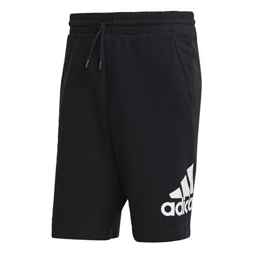 adidas Uomo Essentials Big Logo French Terry Shorts, Black, S