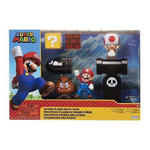 Nintendo Super Mario Diorama set Piana delle Ghiande. Include 4 personaggi e un accessorio. Ideale per bambini e collezionisti! Dai 3 anni in su.