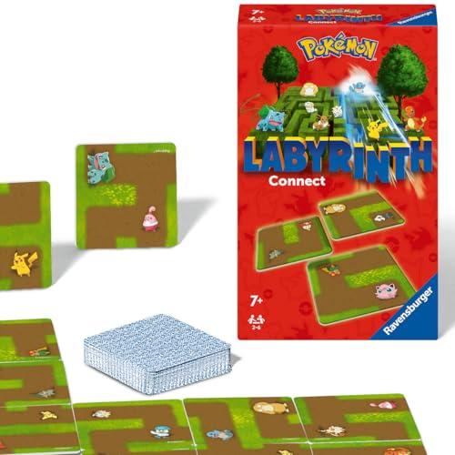 Ravensburger - Labirinto Pokémon Connect, Gioco da Tavolo da Viaggio per Tutta la Famiglia, 2-6 Giocatori, Idea Regalo per Bambini 7+ Anni, Edizione in Italiano