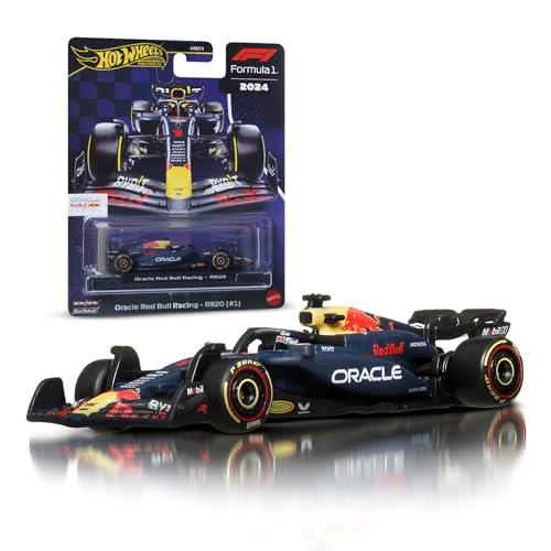 Hot Wheels Premium - Formula 1 Auto da Corsa, modellino Die-Cast in Scala 1:64 da Collezione, con Pneumatici Real Riders, carrozzeria e Telaio in Metallo, Giocattolo per Fan e Collezionisti, JBM12