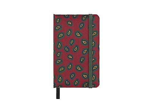 Moleskine Taccuino Silk, Copertina Rigida con Seta Italiana di Mantero, con Pagine Bianche e Chiusura Elastica, con Confezione Regalo, Formato Extra Small 13,6X8,8 cm, Colore Bordeaux