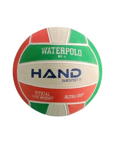 Hand Sport Pallone da Pallanuoto, Extra Grip, misura 4 (Tricolore)
