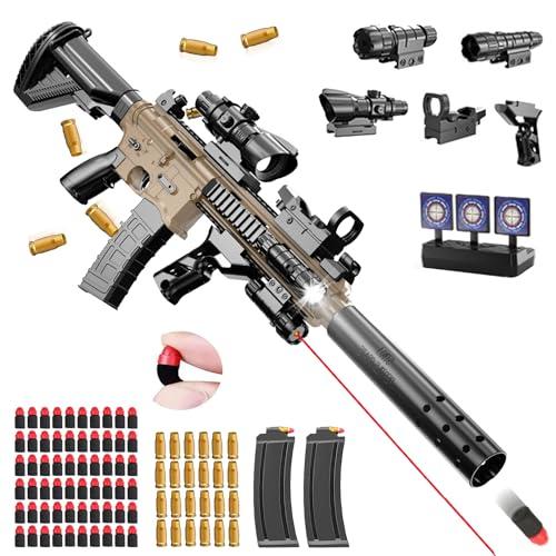 Pistola giocattolo per bambini, giocattolo morbido bullet gun M416, pistola in schiuma, ricarica manuale, pistola morbida per 12 + regali per bambini