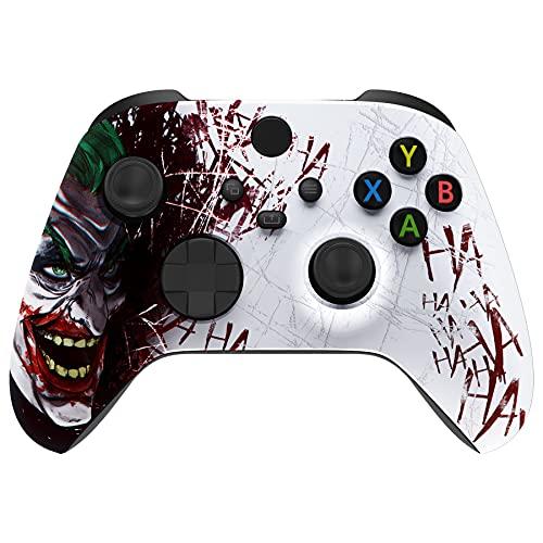 eXtremeRate Cover Controller per Xbox Series X S Joystick,Custodia Copertura Scocca Frontale Shell DIY Ricambio per Xbox Series X S Joypad Model 1914-Hahaha