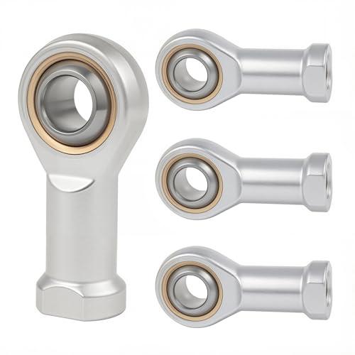 4Pcs Cuscinetti Estremità Stelo Cuscinetti Sferici Filettato Asta Fine Cuscinetto Sferico Stelo Filettatura Femmina Filettatura Destra Estremità (M16)