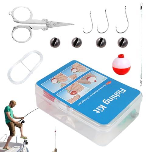 kit da pesca, kit di di sopravvivenza,Set di 24 kit da per adulti | Accetti di attrezzatura portatile compatta con per lago River Sea Kayak Boat Surf Creek Beach
