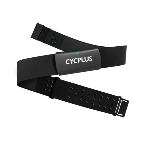 CYCPLUS Fascia Toracica per Monitoraggio della Frequenza Cardiaca H2Pro – Sensore Toracico Bluetooth/ANT+ con Batteria da 500h, IPX7 Impermeabile e Antipolvere, Compatibile con Strava/Cycplus Fit App
