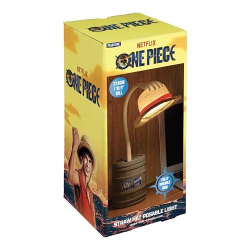 Paladone, Lampada da scrivania snodabile con Cappello di Paglia di One Piece, lampada pieghevole dell’anime con licenza ufficiale, per fan della cultura pop, camera da letto, casa, ufficio