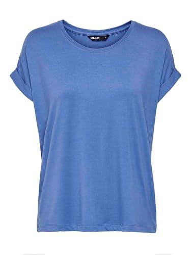 ONLY Onlmoster S/S O-Neck Top Noos Jrs T-Shirt, Blue Yonder, L Donna