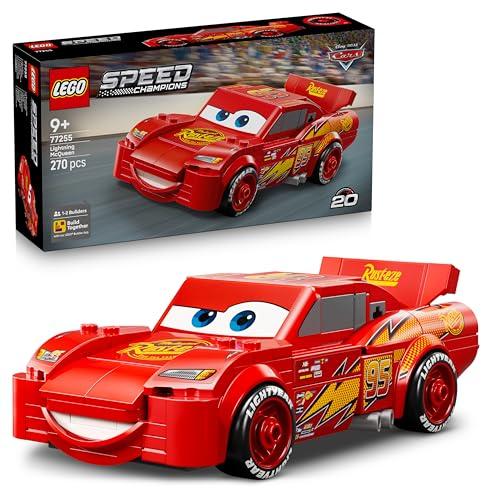 LEGO Speed Champions Saetta McQueen - Macchina da Corsa Giocattolo - Kit di Modellismo da Collezione - Idea Regalo Disney per Bambini e Bambine da 9 Anni in su Fan del Film Pixar Cars - 77255