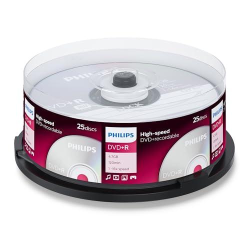 Philips Dvd+R 16X 120M 4 7Gb Cf.25 Campana