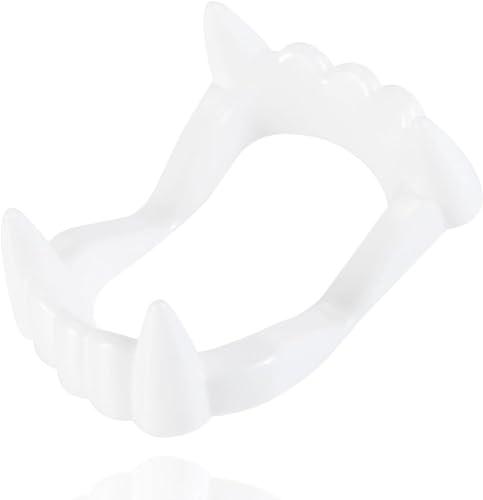 Denti da vampiro per bambini: denti attaccabili sicuri e robusti per costumi da Dracula e da vampiro - ideali per Halloween e carnevale