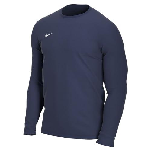 Nike M Nk Dry Park VII JSY LS, T-Shirt A Manica Lunga Uomo, Midnight Navy/White, M