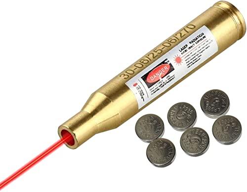 MAYMOC .30-06/25-06/270 Bore Sight Red Dot Cartuccia con 2 set di batterie