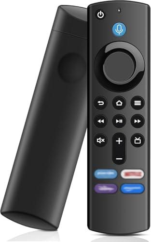 Telecomando Vocale Sostituzione,Applicabile AM-Z F1re St1CK (Lite & Gen 2 & Gen 3 & 4K &4K Max),Applicabile Cube Gen 2 & Gen 3,dotato di connettività Bluetooth e quattro tasti di scelta rapida
