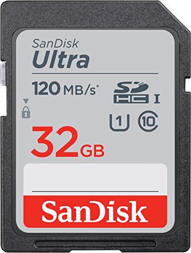 Sandisk 32GB SDHC UHS-I 32GB SDHC UHS-I Class 10 memory card - Memory Cards (32 GB, SDHC, Class 10, UHS-I, 80 MB/s, Black, Red, Silver)