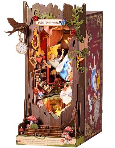 ROBOTIME Book Nook Booknook in Legno, Diorama Casa in Miniatura da Costruire per Adulti e Bambini, Decorazione Libreria Regalo Creativo (Fall into Wonder)