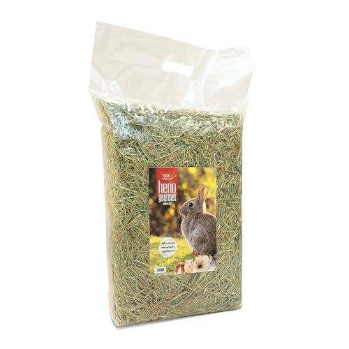 Heno Gourmet, 500 g, 100% naturale, ricco di fibre, ideale per conigli, porcellini d'India e furetti, supporta la digestione e la salute dentale