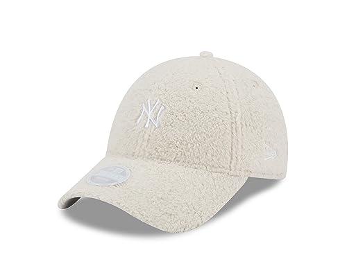 New Era Verstellbar Teddy cap 9Forty York Yankees Frauen Baseball Fanartikel Beige MLB - One-Size