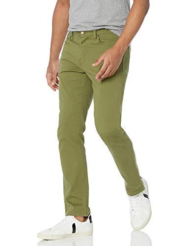 Amazon Essentials Jeans Slim Fit Uomo, Verde Oliva, 34W / 32L