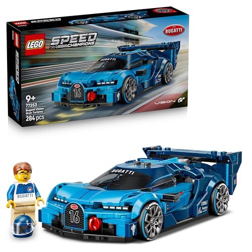 LEGO Speed Champions Super Auto Sportiva Bugatti Vision GT - Modello di Macchina Giocattolo con Minifigure da Collezione - Idea Regalo per Bambini da 9 Anni in su Fan degli Sport Motoristici - 77253