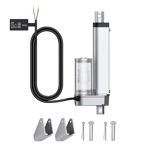 JiGiU Attuatore Lineare Motore Mini 750N/100mm 12V DC Multifunzione Alta Qualità Attuatori di Movimento Lineari per Letti Elettrici/Divani Elettrici-Nero (1, Argento, 100mm)